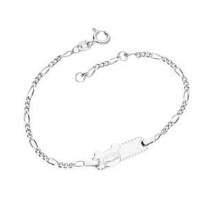 Bratara copii argint pentru gravat cu Mickey Mouse DiAmanti BABYIDRH8-AS (Argint 925‰ 2 g.)